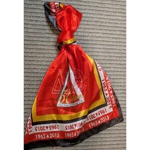 Delta Sigma Theta Sorority Rochester Alumnae Chapter 50th Anniversary Scarf 1965